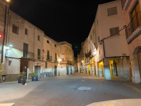 La plaça de la Vila, sense cotxes